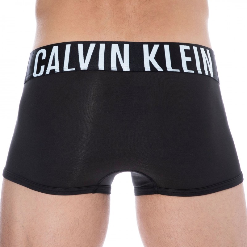 Calvin Klein Intense Power Micro Trunks - Black - White | INDERWEAR