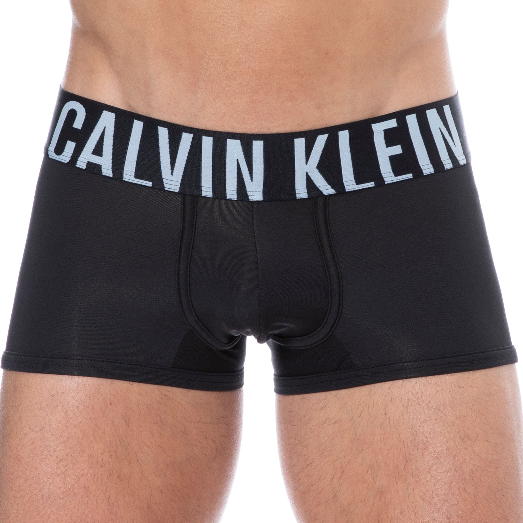 Calvin Klein Intense Power Microfiber Boxer Briefs - Black - Blue |  INDERWEAR