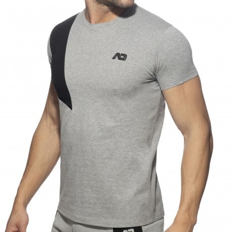 Addicted T-Shirt AD Coton Gris Chiné