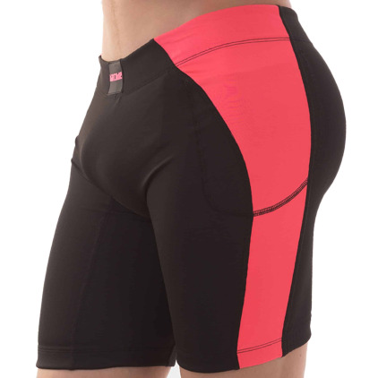 Barcode Short Cycliste Jonjon Noir - Rose Fluo Barcode Short Cycliste Jonjon Noir - Rose Fluo