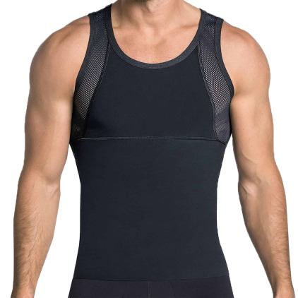 LEO Débardeur Coton Compression Modérée Noir LEO Débardeur Coton Compression Modérée Noir