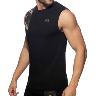 Débardeur AD Coton Noir Addicted