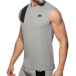 Addicted AD Cotton Tank Top - Heather Grey