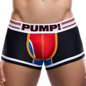 Pump! E-Racer Circuit Touchdown Trunks - Black - Red