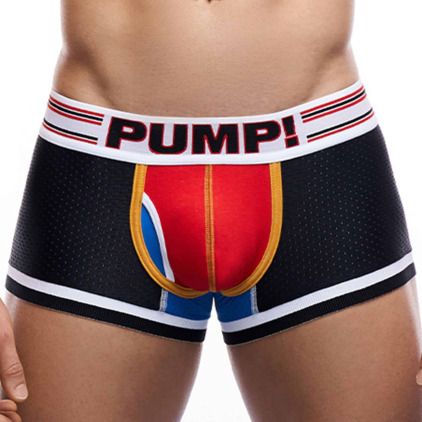 Pump! E-Racer Circuit Touchdown Trunks - Black - Red