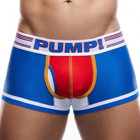 Pump! E-Racer Velocity Touchdown Trunks - Electric Blue - Red