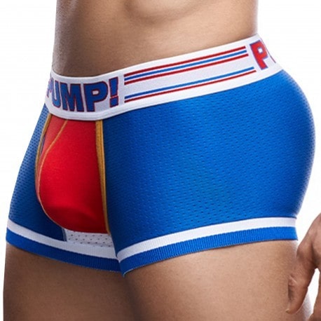 Pump! E-Racer Velocity Touchdown Trunks - Electric Blue - Red