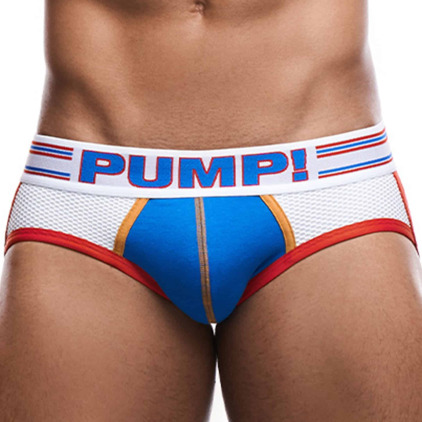 Jock Strap E-Racer Velocity Bleu Electrique - Blanc Pump!
