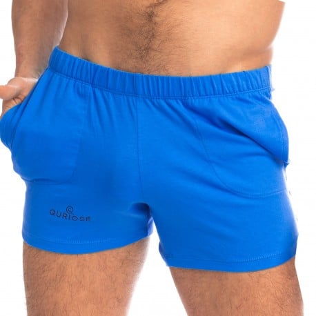 Quriose Blow Hard Cotton Shorts - Royal Blue