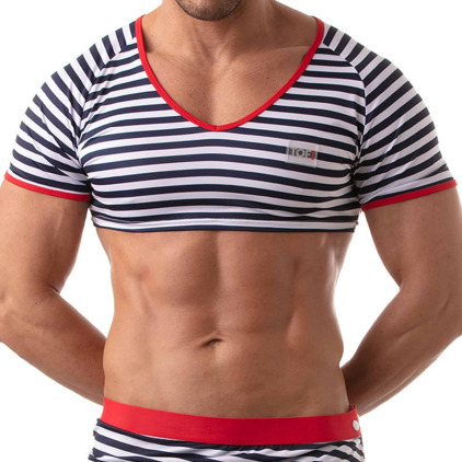 TOF Paris T-Shirt Crop Iconic Marinière