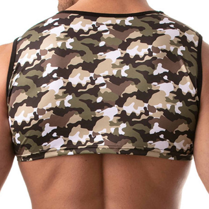 Débardeur Crop Iconic Camouflage Kaki TOF Paris