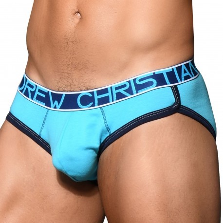 Andrew Christian CoolFlex Modal Briefs with Show-It - Aqua