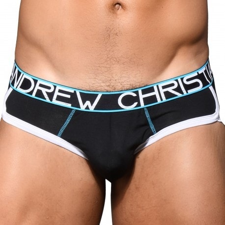 Andrew Christian CoolFlex Modal Briefs with Show-It - Black