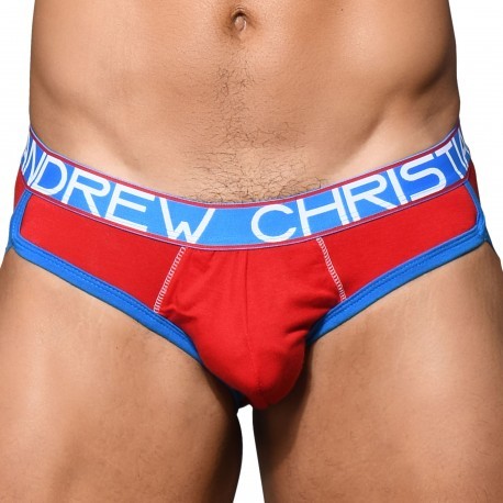 Andrew Christian CoolFlex Modal Briefs with Show-It - Red