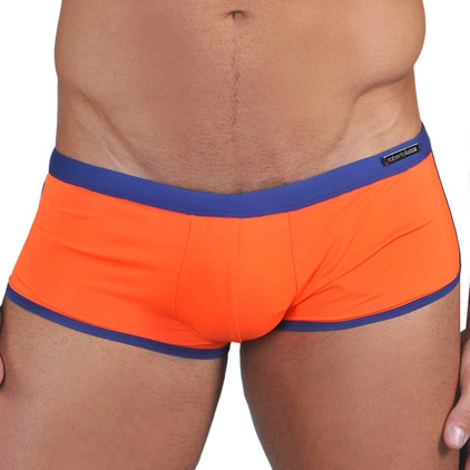Roberto Lucca Shorty de Bain Orange - Bleu