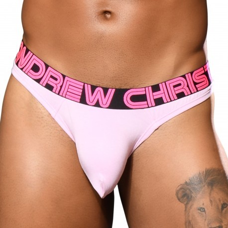 Andrew Christian Almost Naked Bamboo Thong - Pink