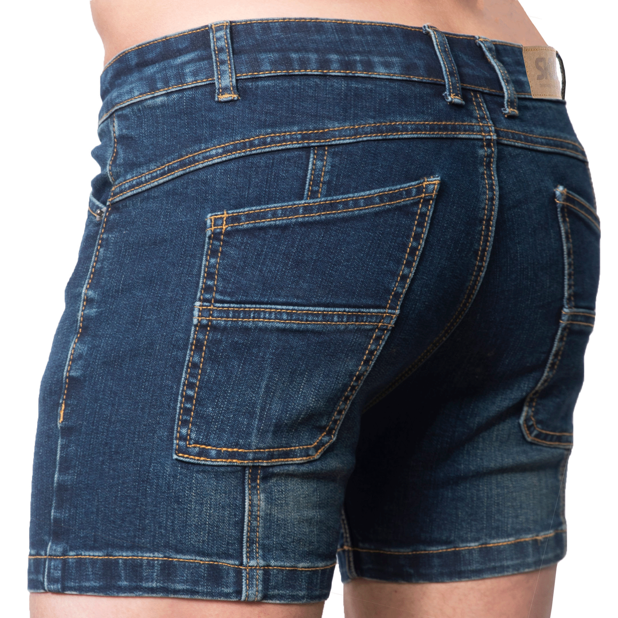 SKU Super Push-Up Original Mini Jeans Shorts - Navy