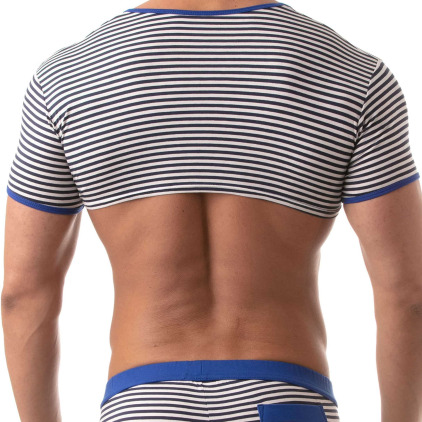 T-Shirt Crop Sailor Noir TOF Paris