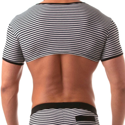 T-Shirt Crop Sailor Noir TOF Paris
