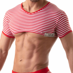 T-Shirt Crop Sailor Rouge TOF Paris