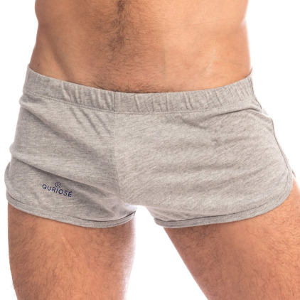 Quriosé Short Bliss Coton Gris Chiné