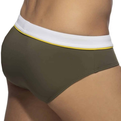 Slip de Bain Sport Detail Binding Kaki Addicted