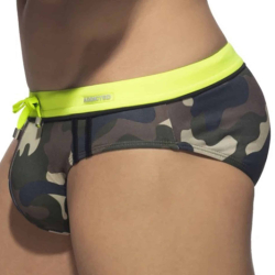 Slip de Bain Sport Detail Binding Camouflage Addicted