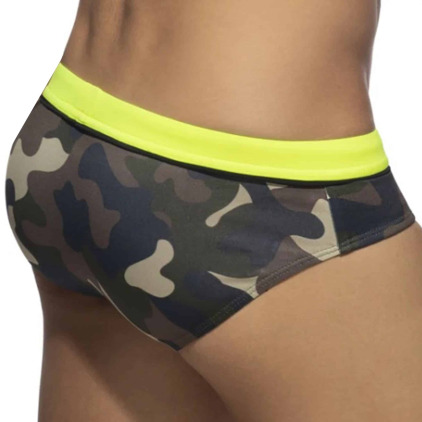Slip de Bain Sport Detail Binding Camouflage Addicted
