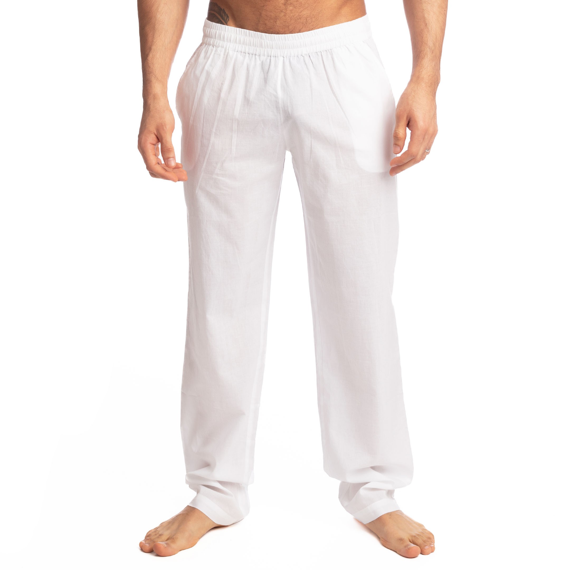 L'Homme invisible Lounge Pants - White | INDERWEAR