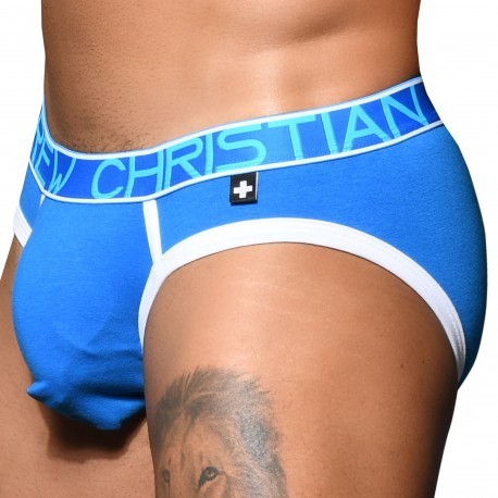 Andrew Christian Slip Almost Naked Fly Tagless Bleu Electrique
