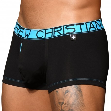 Andrew Christian BoxerAlmost Naked Fly Tagless Noir