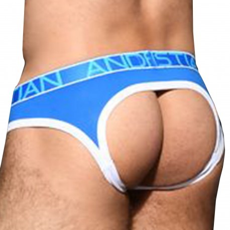 Andrew Christian Almost Naked Fly Locker Room Jock - Electric Blue