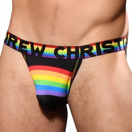 Andrew Christian Jock Strap Almost Naked Rainbow Arch Mesh
