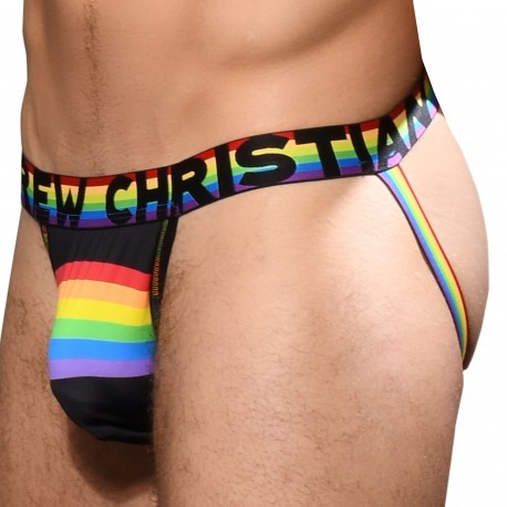 Andrew Christian Almost Naked Rainbow Arch Mesh Jock