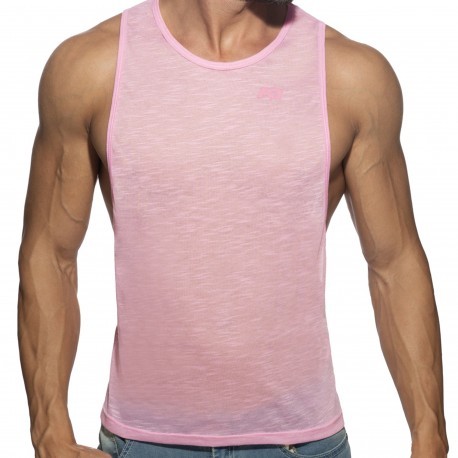 Addicted Flame Low Rider Tank Top - Pink