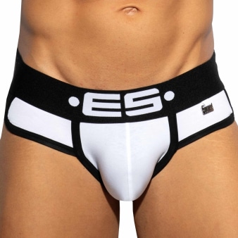 Slip Double Side Coton Blanc - Noir ES Collection