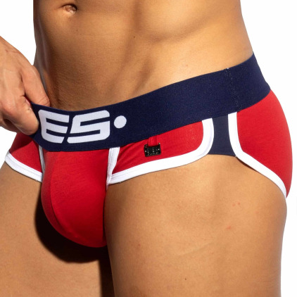 Slip Double Side Coton Rouge - Marine ES Collection