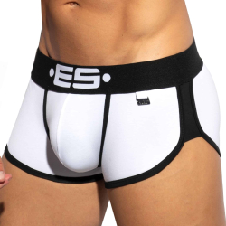 Shorty Double Side Coton Blanc - Noir ES Collection
