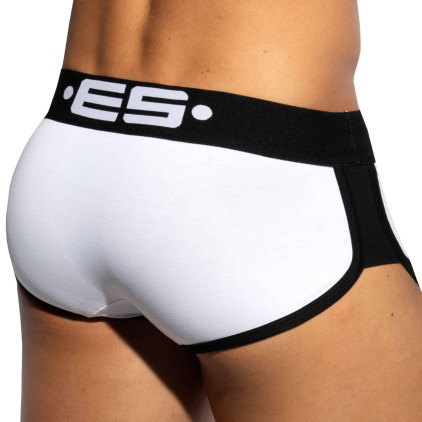 Shorty Double Side Coton Blanc - Noir ES Collection