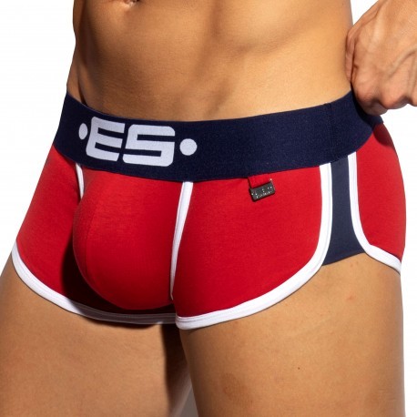 ES Collection Shorty Double Side Coton Rouge - Marine