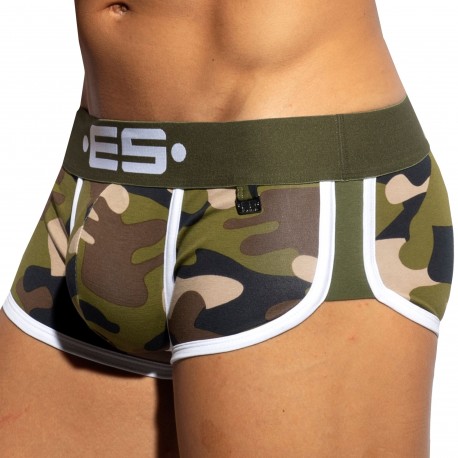 ES Collection Double Side Cotton Trunks - Camouflage - Khaki