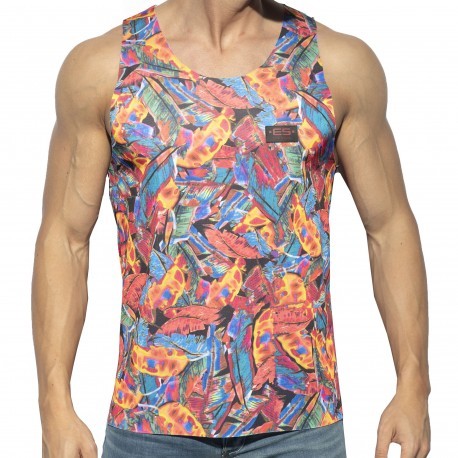 ES Collection Fall Leaves Tank Top - Orange