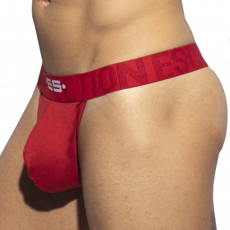 ES Collection Basic Cotton Thong - Red