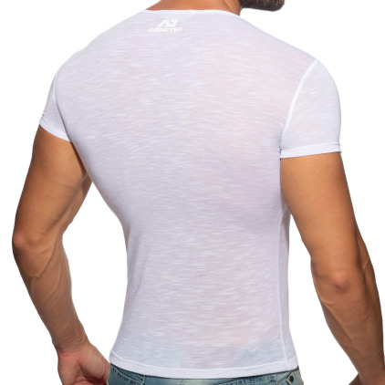 T-Shirt Flame Blanc Addicted