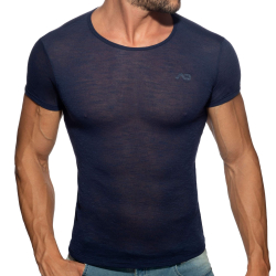 T-Shirt Flame Bleu Marine Addicted