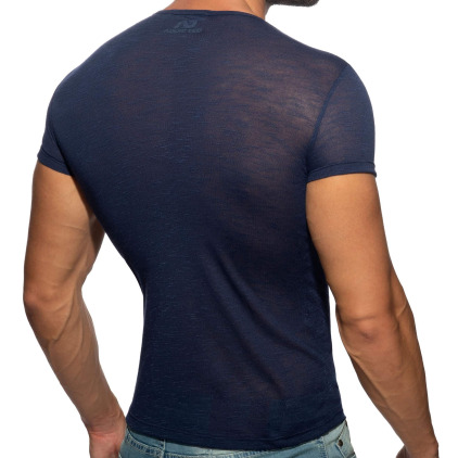 T-Shirt Flame Bleu Marine Addicted