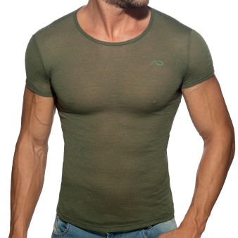T-Shirt Flame Vert Kaki Addicted