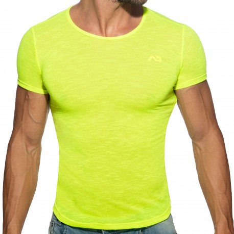 Addicted Flame T-Shirt - Neon Yellow