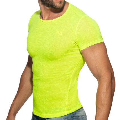 T-Shirt Flame Jaune Fluo Addicted