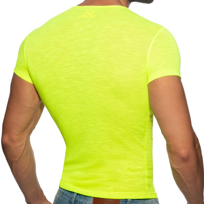 T-Shirt Flame Jaune Fluo Addicted